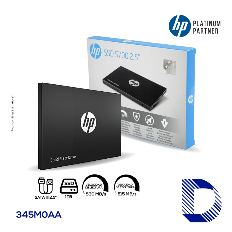 Disco Duro Interno HP SSD S650 240GB – DATAFLEX
